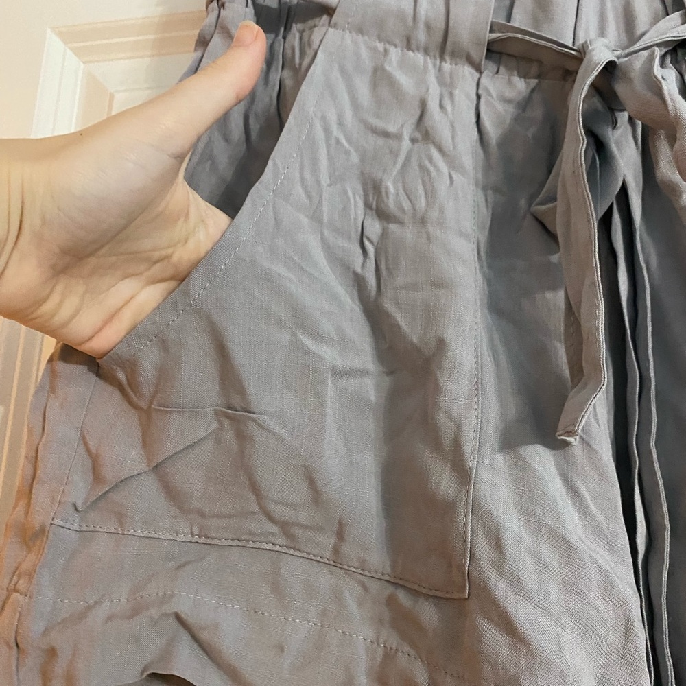 NWT Belk Indigo Rein Grey Front Tie Shorts - Picture 4 of 8